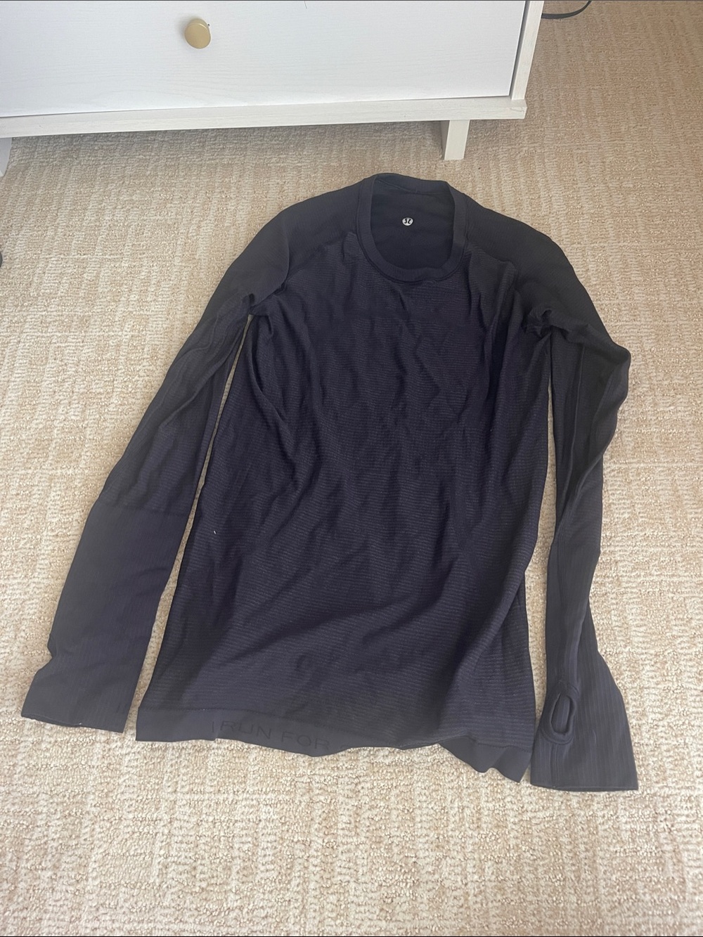lululemon athletica womens Long Sleeve Crew - dark purple